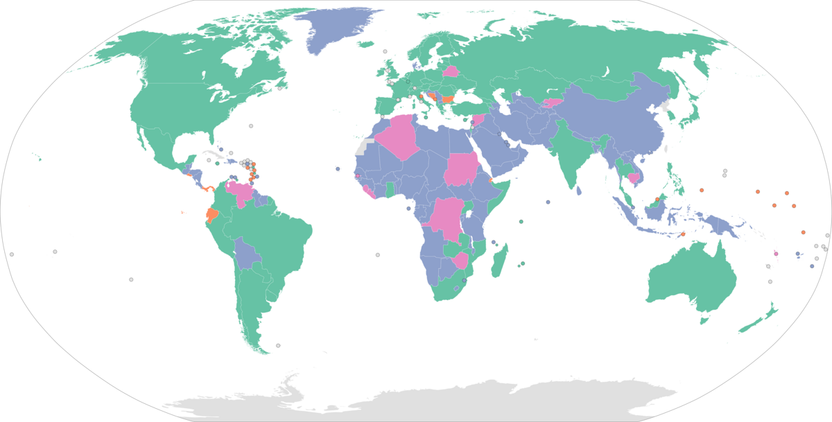 Exchange rate arrangements map