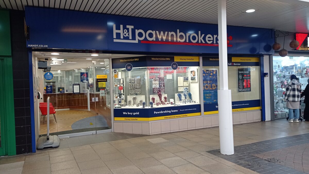 Pawnbroker at Edmonton Green shopping centre