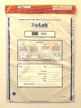 упаковка валюты — Tamper evident currency bag